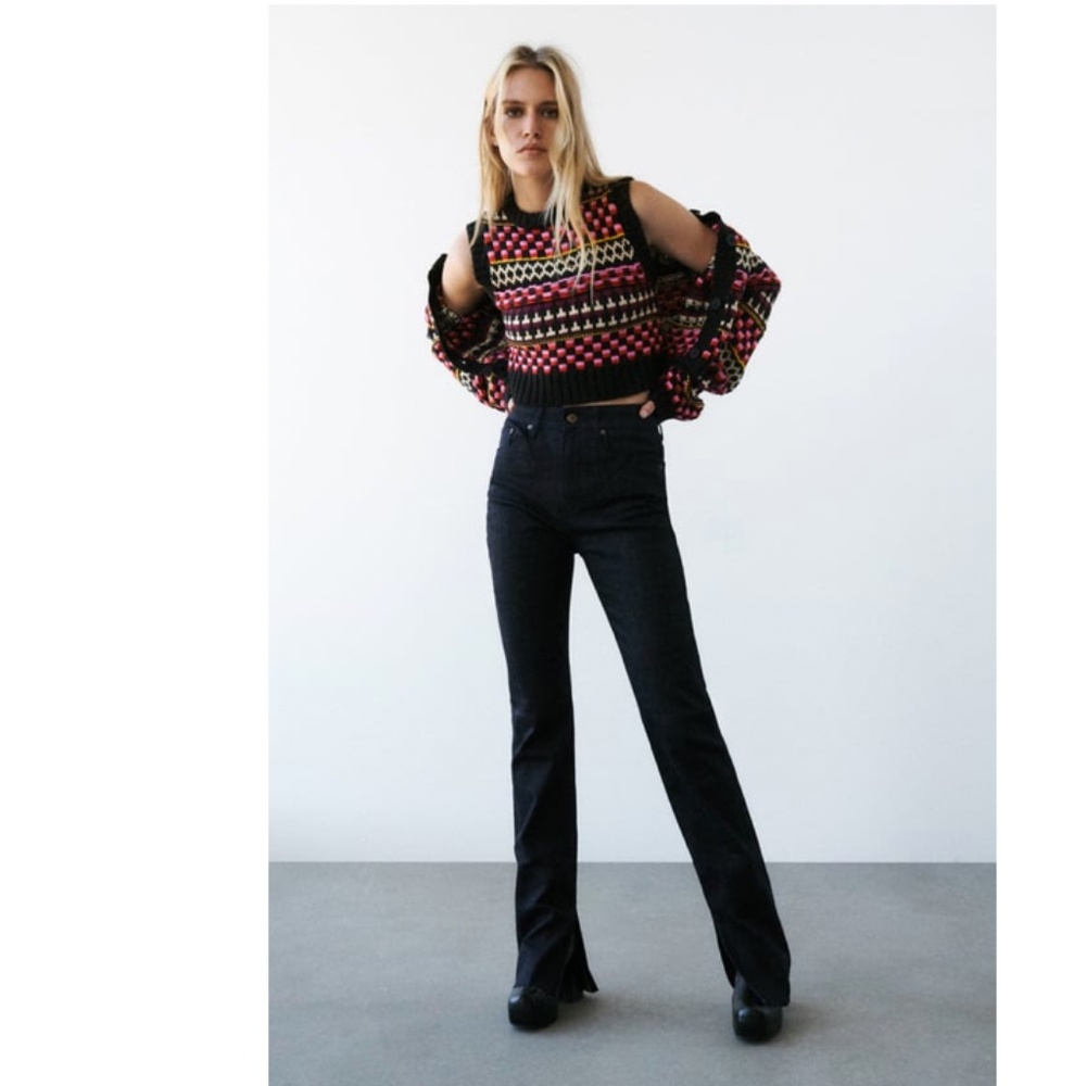 Zara Knit Cropped Vest